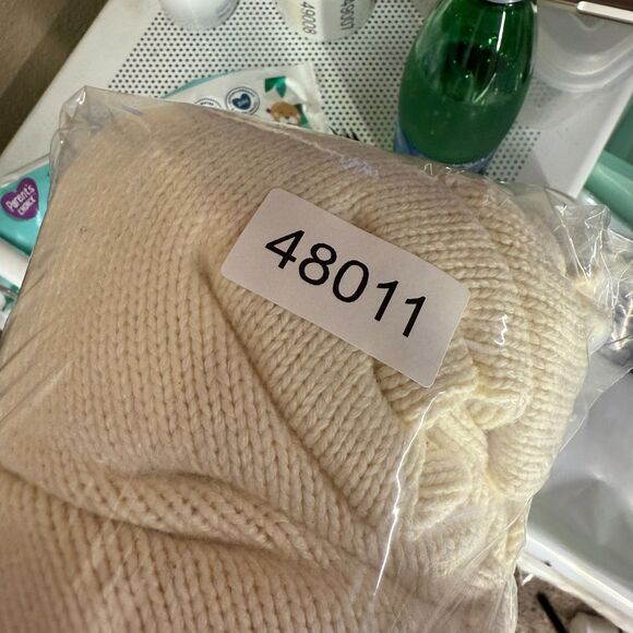 Cynthia Rowley Cardigan Women M Medium Beige Knit Wool Open Front Collared - Picture 7 of 7